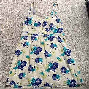 Cream floral dress